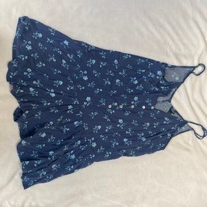 Blue flower romper